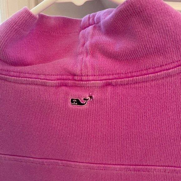 Vineyard Vines Vintage Surfshep Funnel Neck Pullover in Knockout Pink - Picture 6 of 7